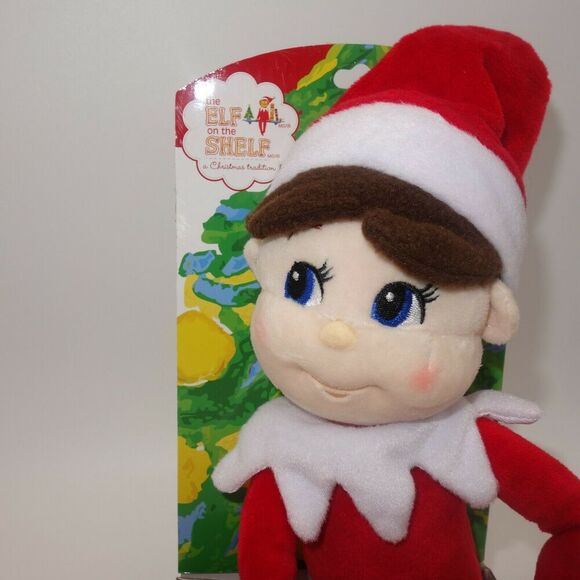 New Elf on the Shelf Christmas Plushee Pals 17" Doll Boy Light Skin Blue Eyes - Picture 2 of 4